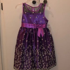 Beautiful purple with glitter detail dress